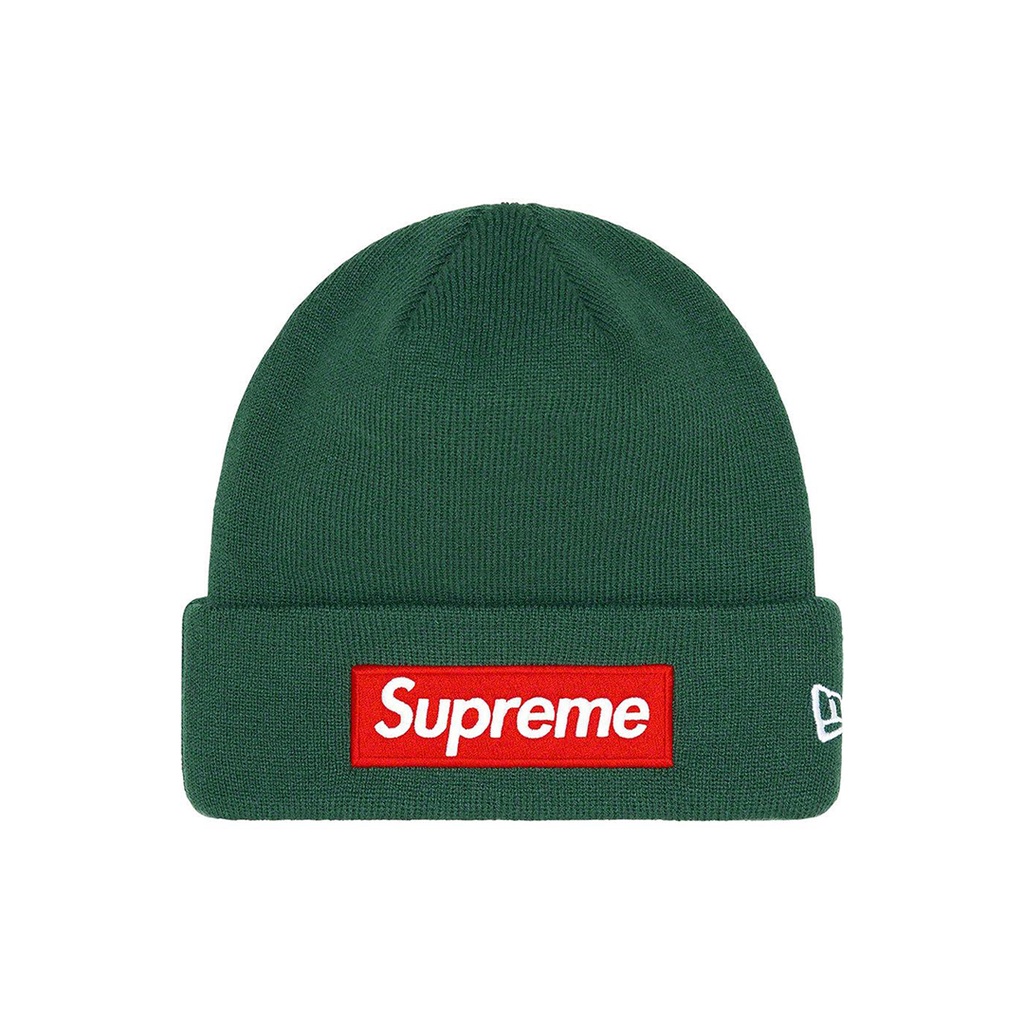 [FLOMMARKET] Supreme x New Era 22FW Box Logo Beanie 毛帽 綠色