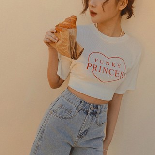 OB嚴選 高彈力立體坑條愛心英文印花短版T恤 《AB18076》女裝/現貨/時髦