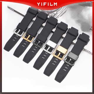 Yifilm 18 毫米矽膠錶帶適用於卡西歐 PROTREK PRG-200 200 PRW-3500 2500 510