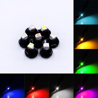 10pcs T3 T4.2 T4.7 儀表板 LED 1smd 1210 亮綠色燈泡空調燈,用於無錯誤汽車內飾照明