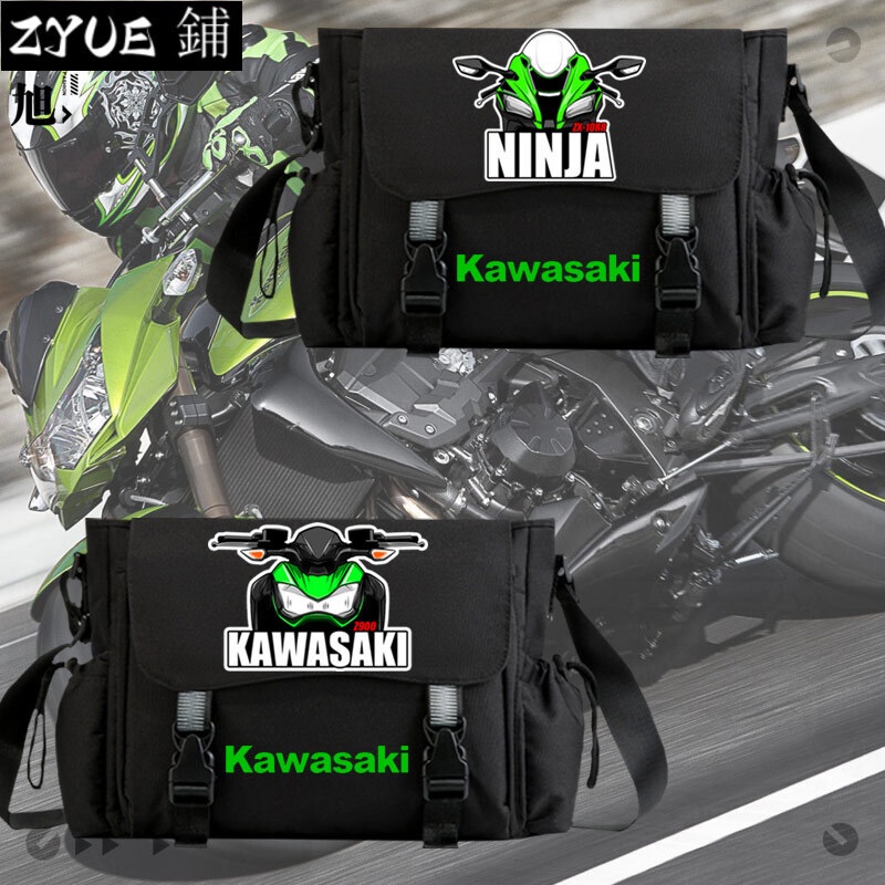 新款Kawasaki川崎忍者H2機車摩托車周邊男女潮流斜挎包機車迷單肩包tt27