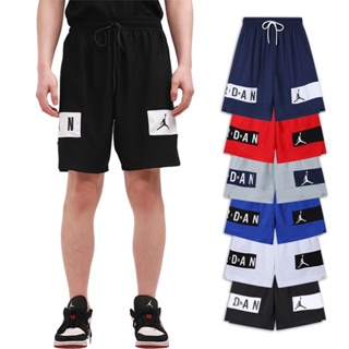 【6色】2023夏季新款男士高品質Air Jordan籃球短褲潮流百搭運動訓練健身短褲灰/藍/紅/海軍/黑/白