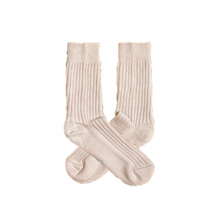 [FLOMMARKET] Bestfootfriend BFF house Sock 純色雙針泡泡襪 沙色