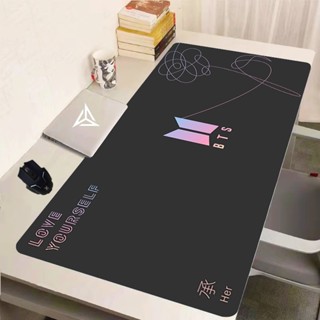 Kpop-BTS 滑鼠墊遊戲配件滑鼠墊動漫桌墊 PC 遊戲櫃鼠標辦公電腦辦公墊鍵盤桌