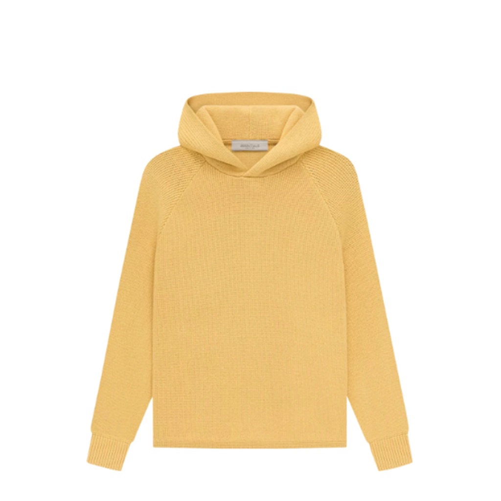 [FLOMMARKET]FOG Essentials 23SS Kids Knit Hoodie 大童女版 針織帽T 黃