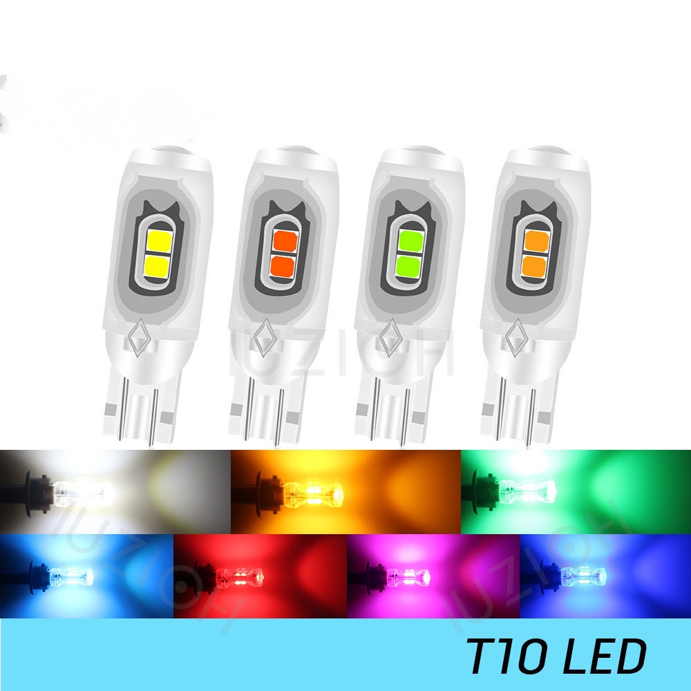 1x T10 W5W 鏡頭 Led 閃光燈頻閃燈泡 194 WY5W 閃爍內部停車牌照閱讀信號燈 12V 汽車尾燈