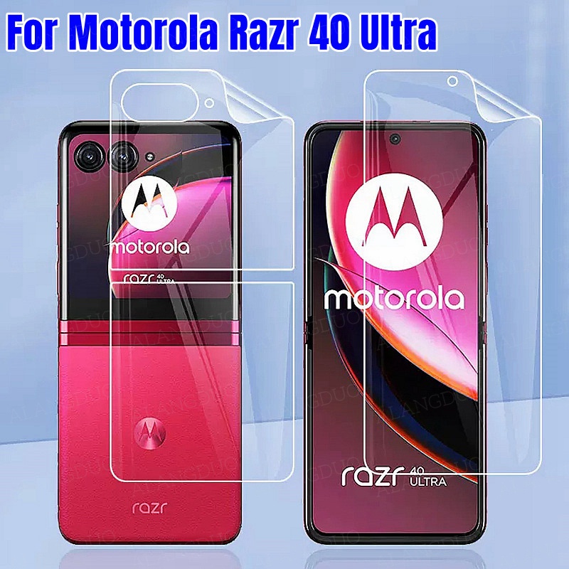 MOTOROLA 適用於摩托羅拉 Razr 40 Ultra 40Ultra 屏幕保護膜的水凝膠膜 Moto Razr