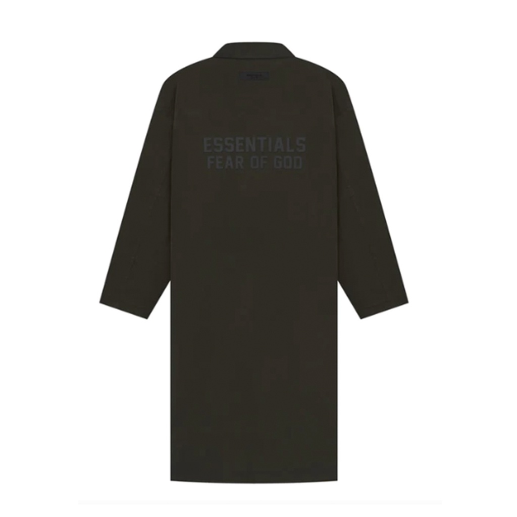 [FLOMMARKET]FOG Essentials 23SS Long Coat Off-Black 長版教練外套 黑