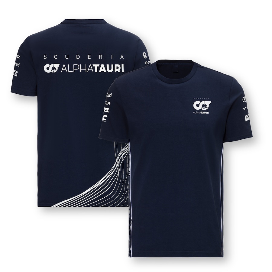 2023 Scuderia Alpha Tauri Team T恤一級方程式車隊制服賽車服F1 T恤MOTO T恤騎行衫
