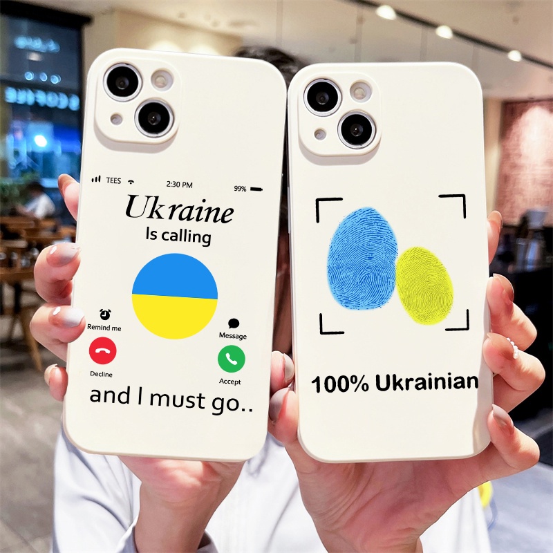 全新烏克蘭國旗圖案印花手機殼適用於 Iphone 14 Pro 11 12 13 Mini Xs Max 6 8 7 P