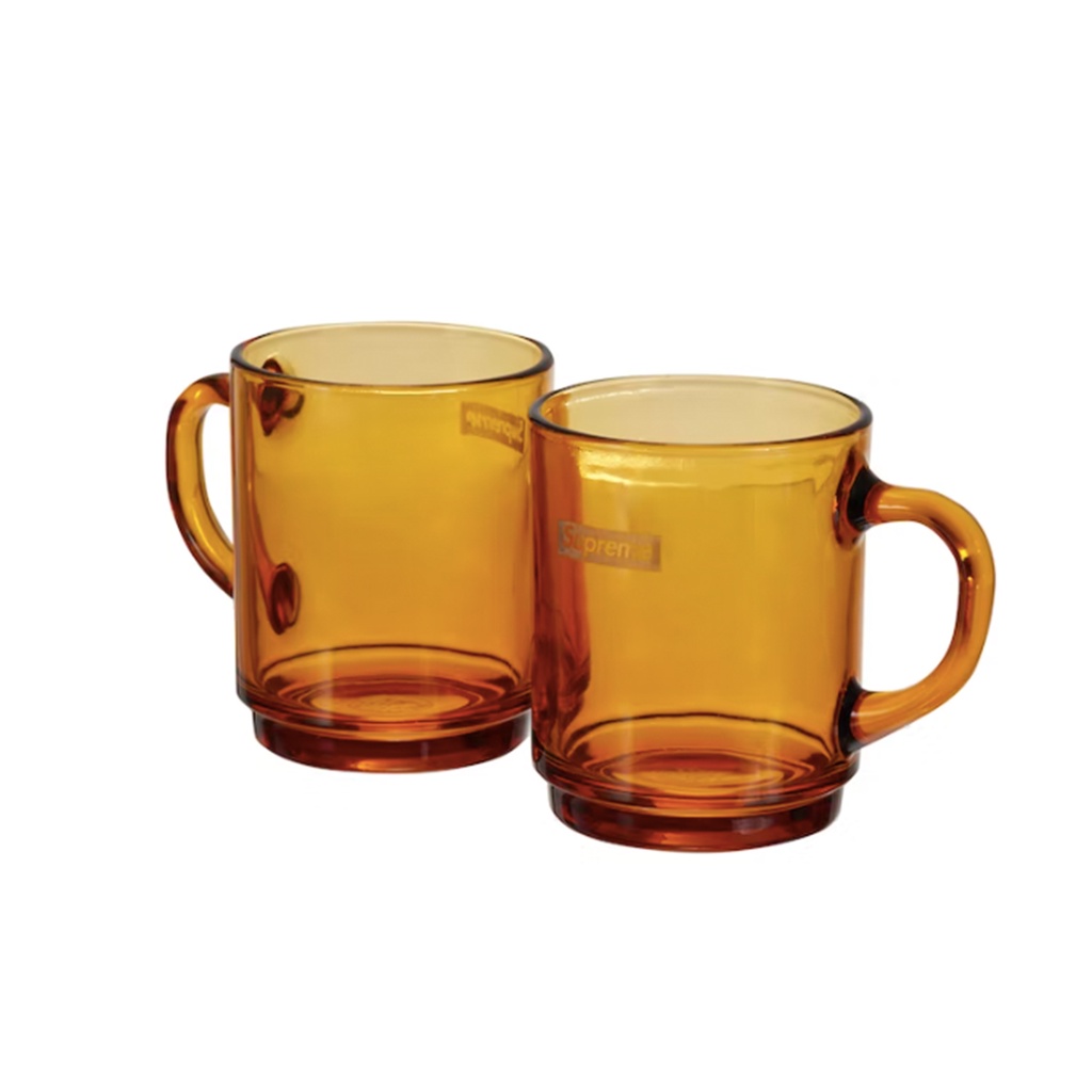 [FLOMMARKET] Supreme 23SS Duralex Glass Mugs 玻璃杯 馬克杯 黃色 一組六個
