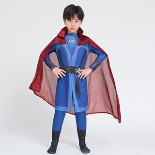 「漫牛」兒童男孩奇異博士超級英雄Cosplay緊身連身衣服 舞臺演出造型服裝 萬聖節派對角色扮演變裝服裝