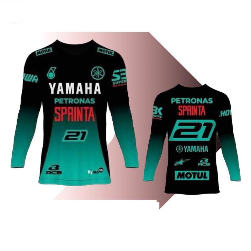 山葉 2024 新版 T 恤泰國病毒長袖襯衫電機 T 恤摩托車 Yamaha Sprinta Petronas 最新設計