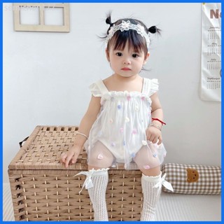 《臺灣出貨》 ♞嬰兒夏裝公主女寶寶夏季裙子衣服3個月6吊帶0連體滿月薄款1歲
