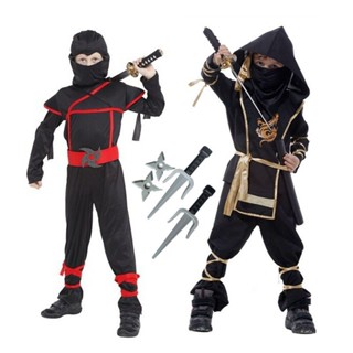 【雅韓優選】聖誕節忍者服裝 兒童表演武士火影忍者刺客夜行衣 cosplay霸氣全套 角色扮演 造型服飾 表演服 尾牙服飾