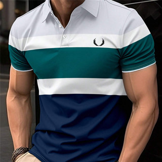 夏季男士全昇華 Polo 衫格子印花商務休閒簡約翻領鈕扣襯衫短袖套裝時尚上衣男裝
