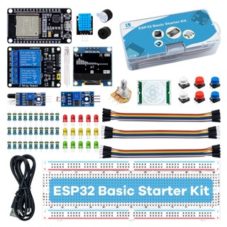 Lafvin ESP32 基本入門套件 WIFI + 藍芽無線物聯網開發麵包板套件學習套件相容 Arduino
