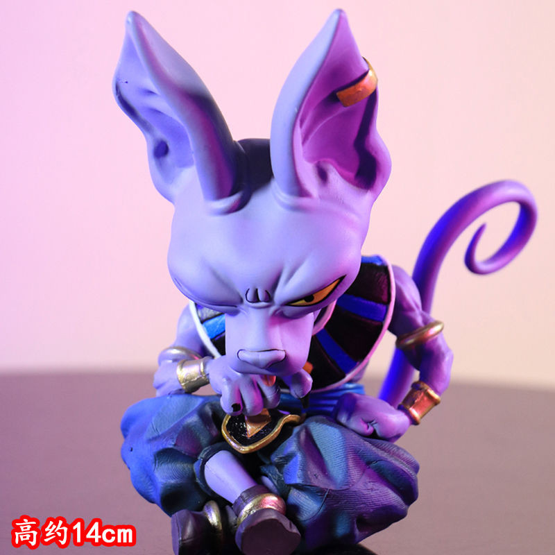 七龍珠 動漫週邊 破壞神比魯斯 二次元擺件 港版GK 桌面擺飾 比魯斯坐姿手辦 潮玩模型