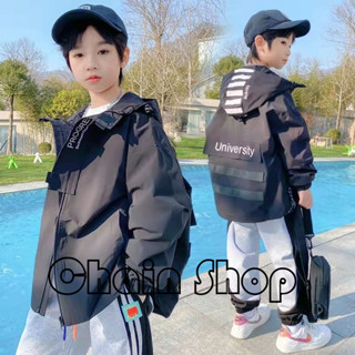 【ChainBaby】男童外套 兒童運動外套 童裝男 兒童秋裝 男童風衣外套 兒童風衣 防風外套兒童 大童外套 男童外套