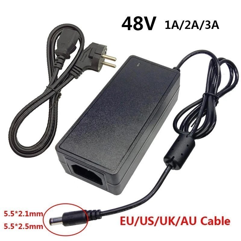 ♞,,,,Ac DC 適配器 48V 3A 電源適配器 48v3a 48 伏變壓器 48v1a 48v2a 用於 C