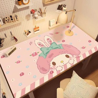 三麗鷗 Kuromi 桌墊卡哇伊 My Melody Ins 學生可愛卡通 Kuromi 兒童學習電腦桌剪裁桌布