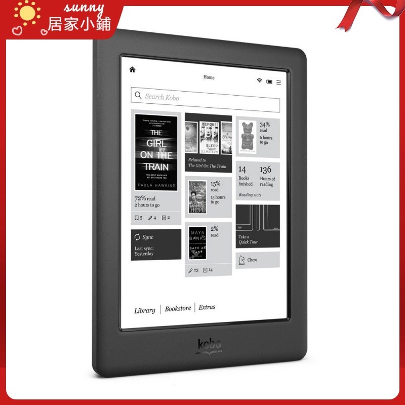 [品質二手特價]樂天KOBO Glo HD 300ppi高清6寸電子書閱讀器墨水屏秒Kindle KPW4