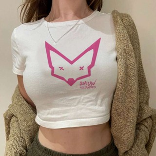 Rauw Alejandro 露臍上衣哥特式 y2k 夏季緊身胸衣 2000 年代復古街頭服飾仙女服裝