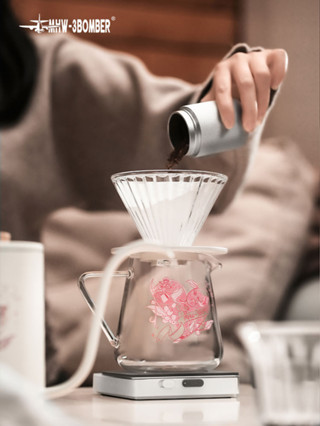 咖啡機 配件 轟炸機MHW砰然心動精靈分享壺手衝咖啡壺滴漏美式過濾壺公道杯