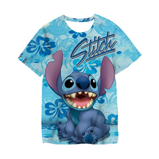 2025 Stitch搞笑卡通T恤女Stitch T恤圖形T恤街頭上衣T恤女裝休閒時尚短袖上衣T恤