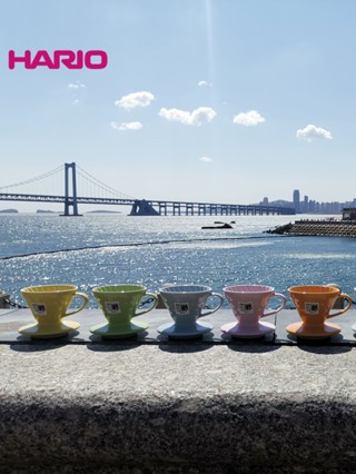 咖啡濾杯 手衝咖啡 日本原產HARIO陶瓷濾杯有田燒V60手衝咖啡過濾器彩色滴濾杯火箭家