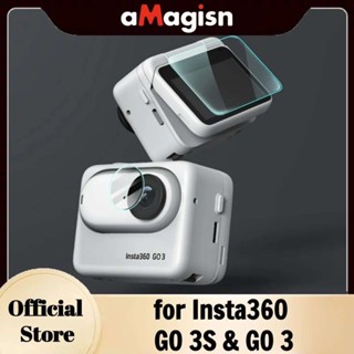 AMagisn 鏡頭螢幕保護膜適用於 Insta360 GO 3S / GO3 LCD 螢幕 + Insta 360 鏡