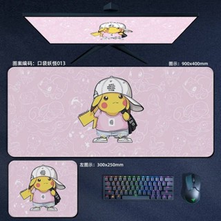 口袋妖怪動漫大號滑鼠墊皮卡丘 Gengar Snorlax Eevee XXL 滑鼠墊電腦筆記本電腦鍵盤墊遊戲配件桌墊