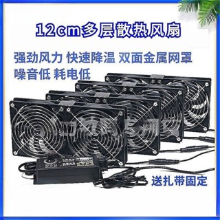 ※泡泡龍※ ♞,♘,♙散熱器 散熱風扇 110V 12cm多層散熱風扇 綠植物花店展示架子室內降溫通風可調風速風扇 DO