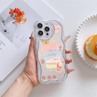 REDMI XIAOMI 彩虹熊鏡面手機殼適用於小米紅米 Note 13 pro plus 4G 5g 紅米手機 12
