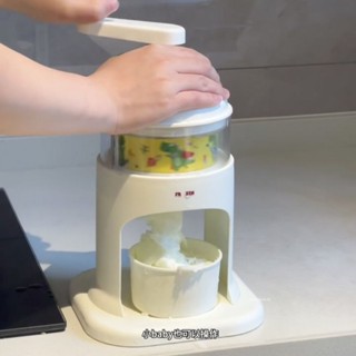 臺灣出貨 恐龍手搖刨冰機家用小型自製沙冰機多功能夏季解暑創意手動碎冰機