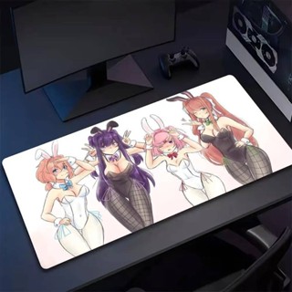 15-卡通 DDLC D-Doki 滑鼠墊鍵盤桌墊,卡哇伊橡膠,防滑桌墊,XXL90x40cm