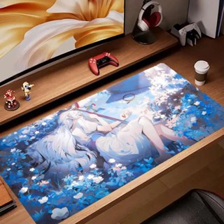Frieren 滑鼠墊鍵盤桌墊,卡哇伊橡膠,防滑桌墊,XXL90x40cm