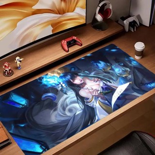 12-Onmyoji 滑鼠墊鍵盤桌墊,卡哇伊橡膠,防滑桌墊,XXL90x40cm