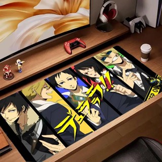 D-Durarara 滑鼠墊鍵盤桌墊,卡哇伊橡膠,防滑桌墊,XXL90x40cm
