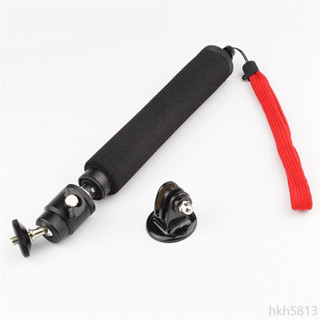 ♞XIAOMI 適用於 GoPro SJCAM 小米易的手持式伸縮伸縮桿獨腳架,帶三腳架安裝適配器