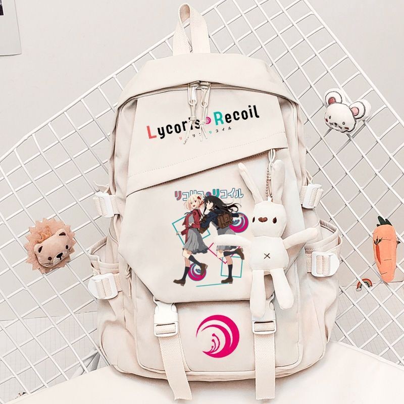 Trove- 莉可麗絲 雙肩包 學生書包 背包 高中生書包 莉可麗絲周邊 動漫周邊 Lycoris Recoil