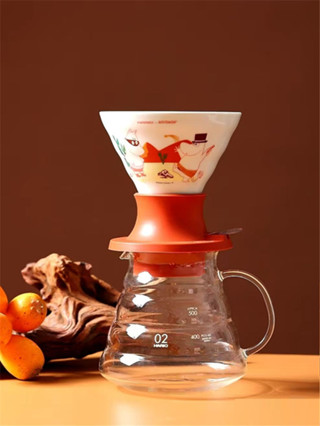 咖啡濾杯 手衝咖啡 新品|日本HARIOx姆明聯名款聰明杯咖啡濾杯有田燒滴濾杯明星聯名