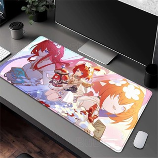 Tribbie Honkai Star Rail Kawaii 滑鼠墊 PC XXL 鍵盤地毯筆記本電腦 Star 遊戲