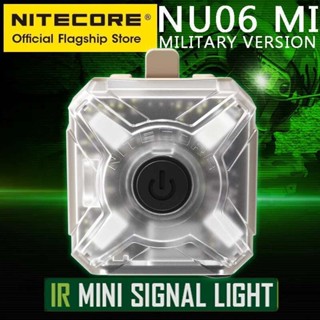 NITECORE NU06 MI IR MINI 訊號燈四源 LED USB-C 可充電軍用警告頭燈適用於頭盔揹包