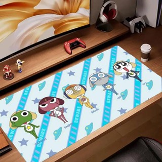 Keroro 滑鼠墊鍵盤桌墊,卡哇伊橡膠,防滑桌墊,XXL90x40cm