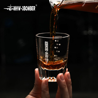 咖啡器具 咖啡量杯 shot杯 玻璃盎司杯 帶刻度濃縮杯50ml