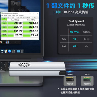 ※順發優選※ ♞,♘,♙【供應】m.2 外接盒 m2固態硬碟盒子nvme/sata雙協議移動筆記本SSD帶風扇USB3.