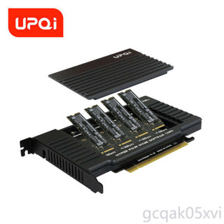 ⭐PCIex16轉nvme4盤位m2儲存擴充套件卡固態ssd硬碟架轉接軟RAID顯