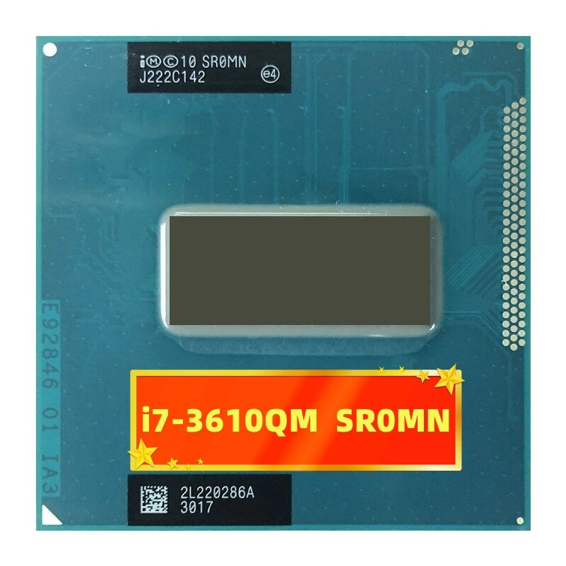 →品質優選← ♞,♘,♙I7 3610QM SROMN i7-3610QM SR0MN 2.3 GHz 二手四核八線程