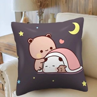 BUBU DUDU 枕套情侶枕套枕頭 45x45 枕套沙發墊靠墊套 45x45cm 秋季裝飾傢居
